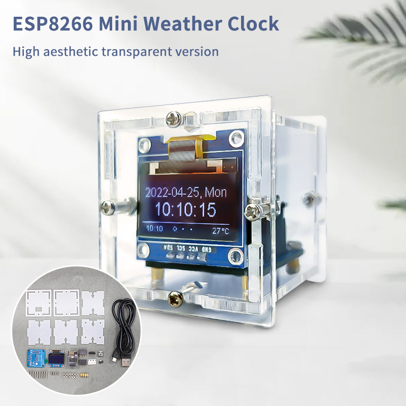 Esp8266 - ESP8266 Mini Weather Clock Kit DIY