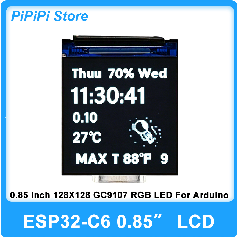 Esp32 Uart Module - ESP32 C6 0.85 Inch 128X128 IPS
