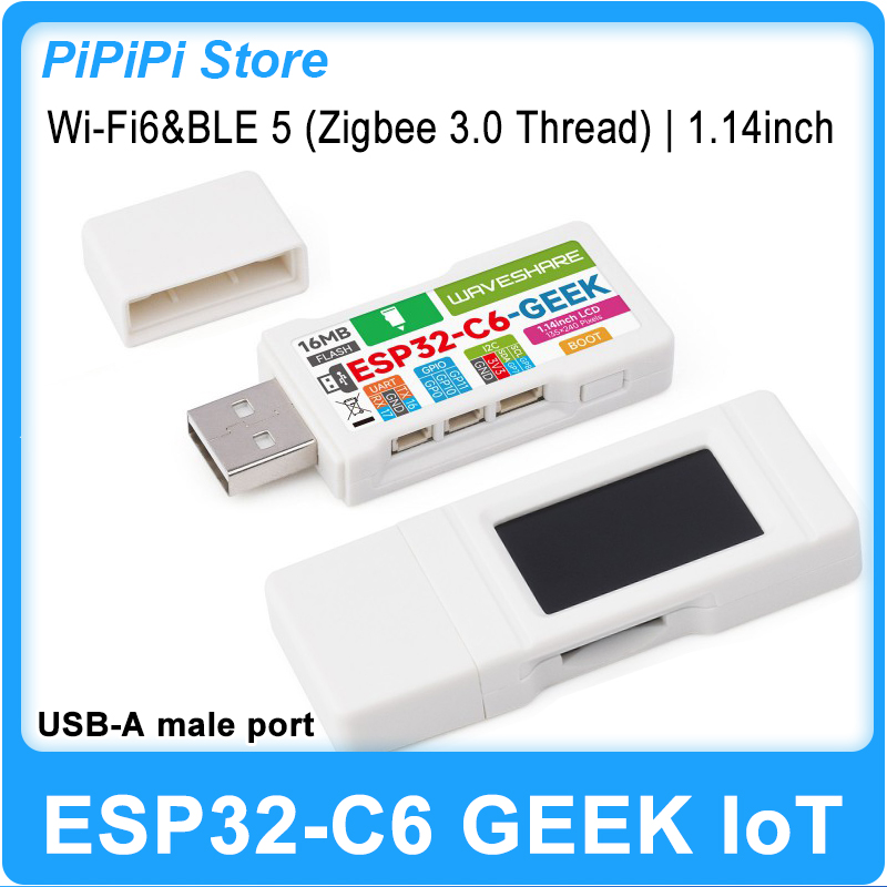 Esp32 C6 - ESP32-C6 GEEK Development Board 1.14Inch LCD