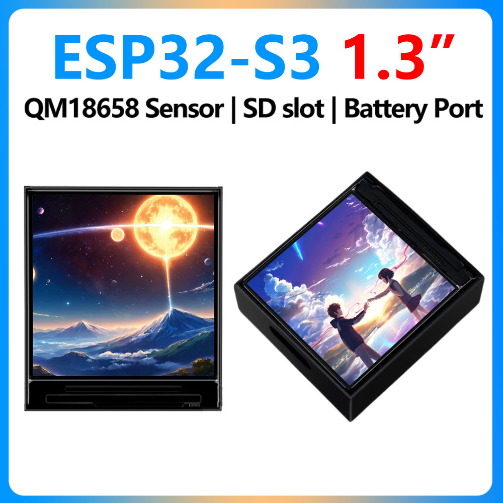 Espressif Esp32 - Waveshare ESP32-S3 1.3inch LCD Mini TV
