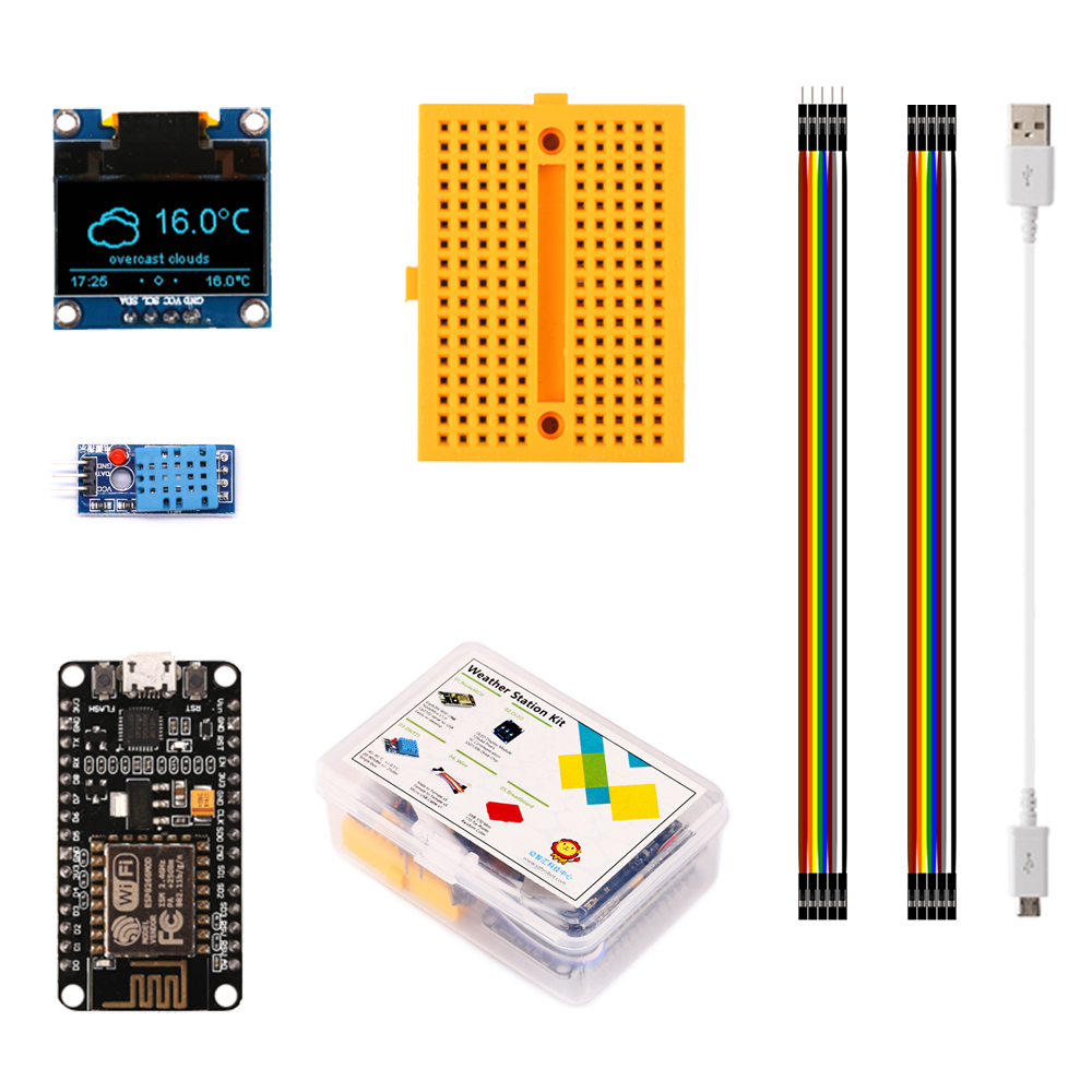 Esp8266 - ESP8266 Weather Station DIY Kit with