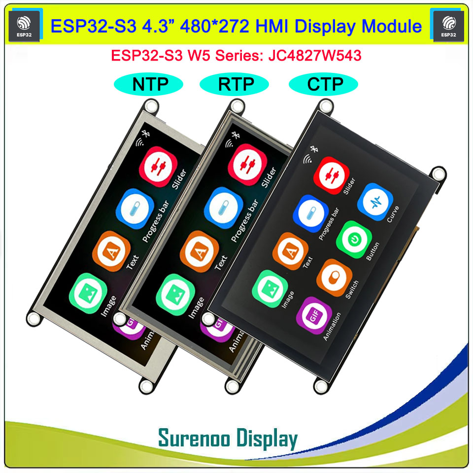 Esp32 P4 - Guition HMI W5 ESP32-S3-N4R8 JC4827W543 4.3