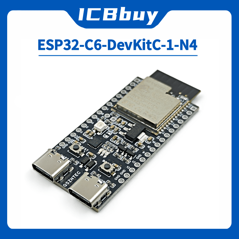 Esp32 Devkit - ESP32-C6-DevKitC-1 ESP32-C6 Core Board WIFI6 BLE