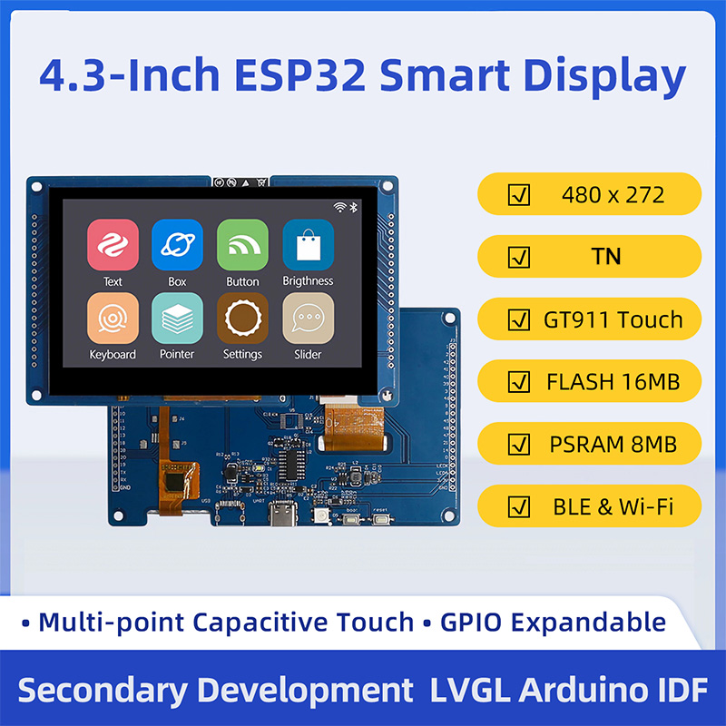 Esp32 P4 - ESP32 S3 4.3 Inch 480*272 Capacitive
