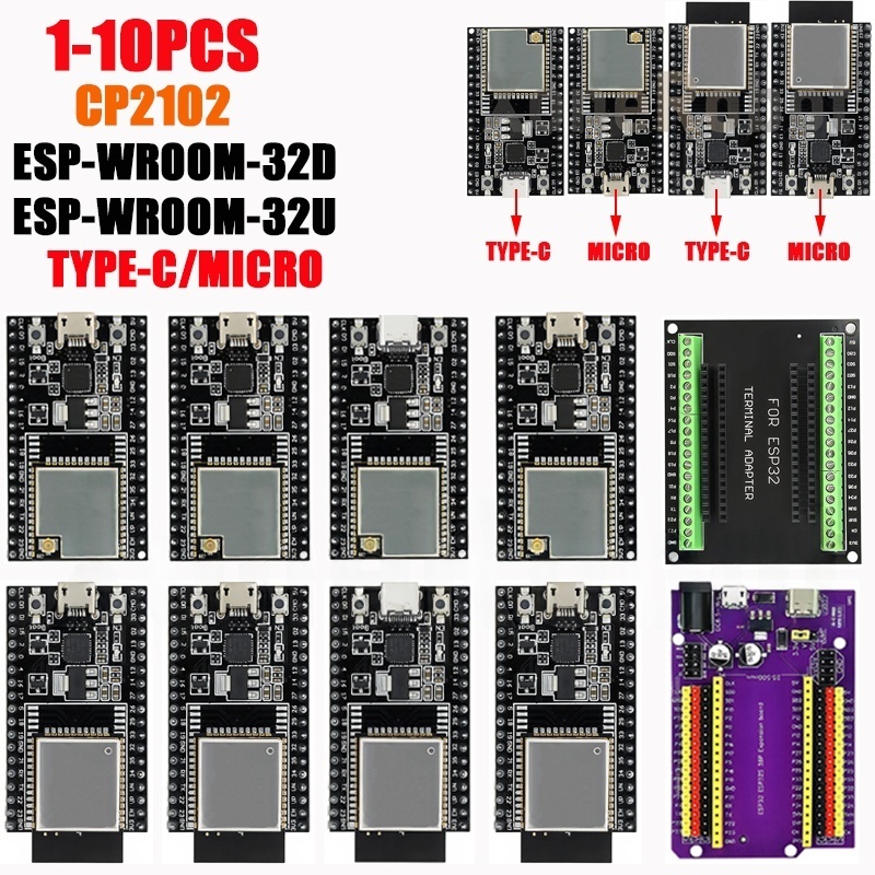 Esp32 Devkit - 1-10PCS ESP32-DevKitC core board TYPE-C/MICRO ESP32