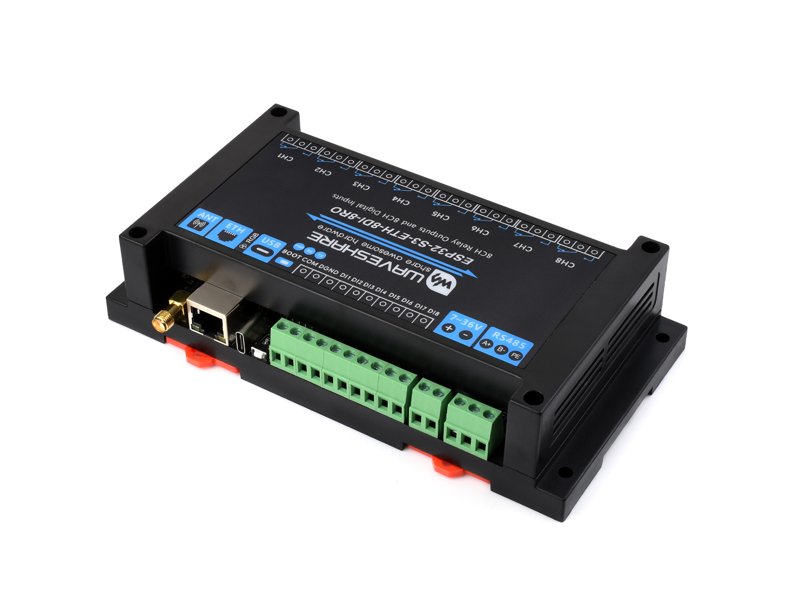 Waveshare Industrial 8-Channel - Esp32 Uart Module 评论和价格