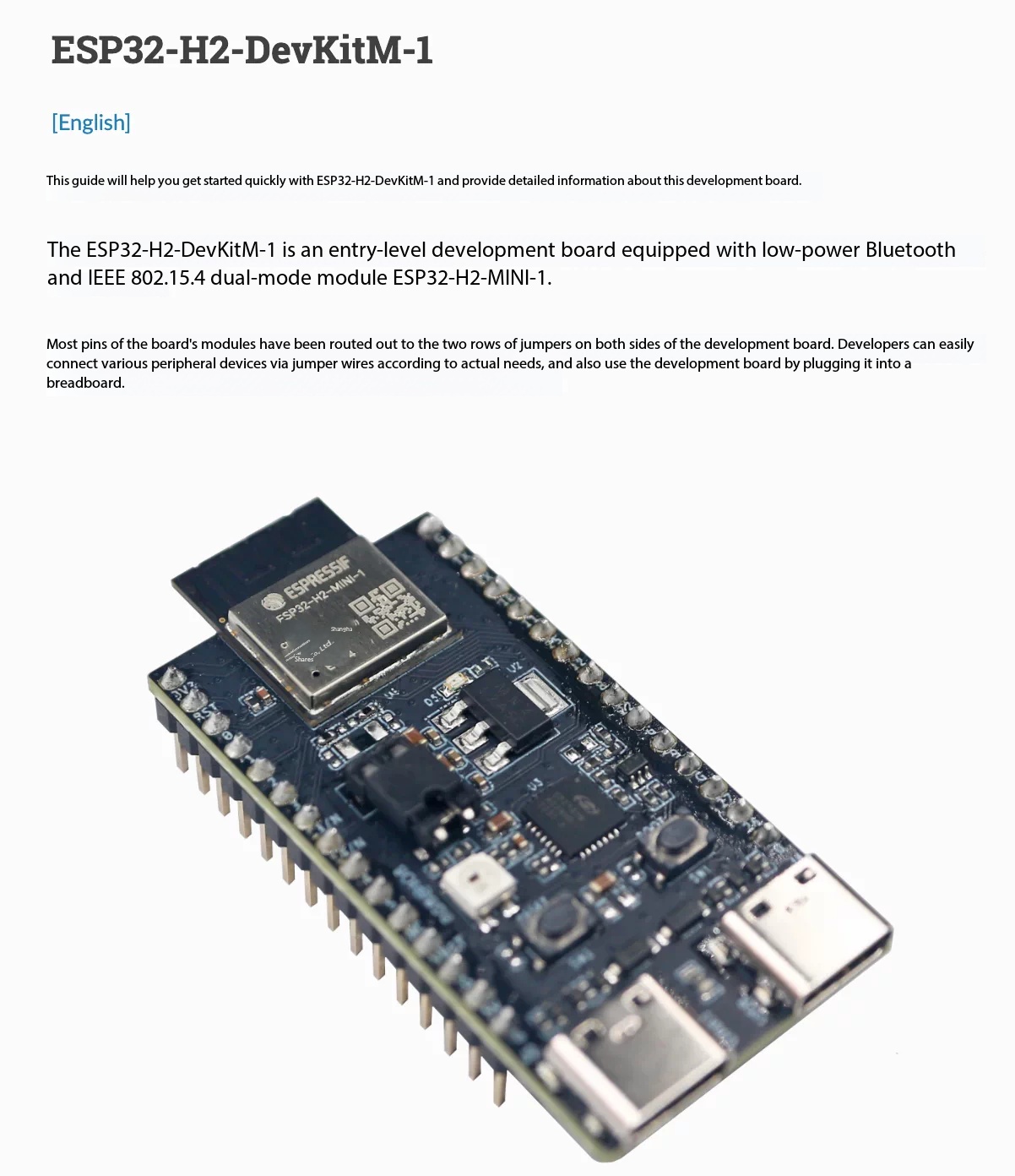 Espressif ESP32-H2-DevKitM-1 8 - Esp32 H2 评论和价格