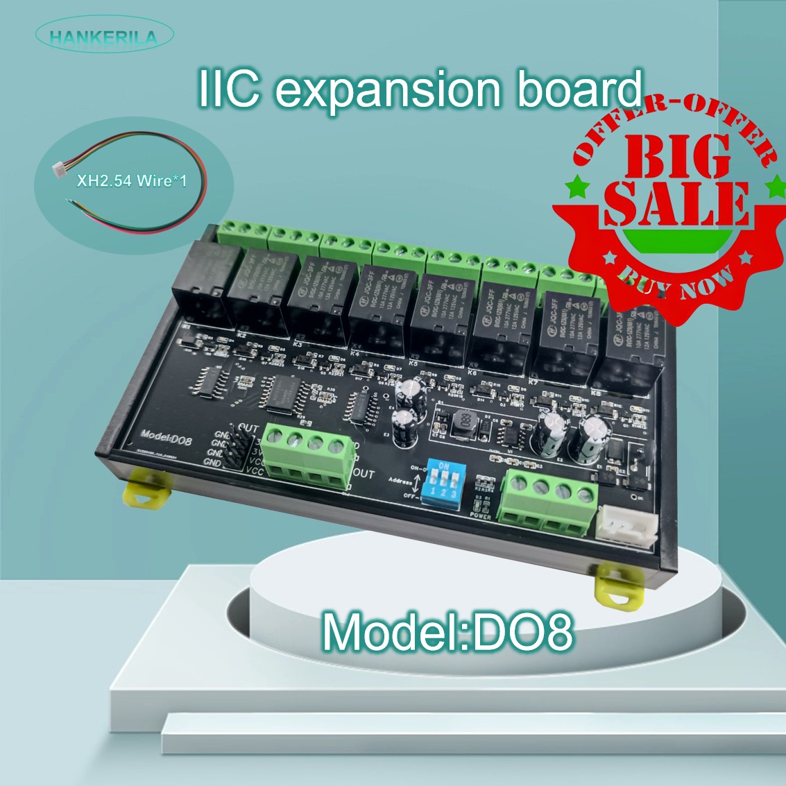 I2C extension Relay Board DO8  - Espressif Esp32 评论和价格