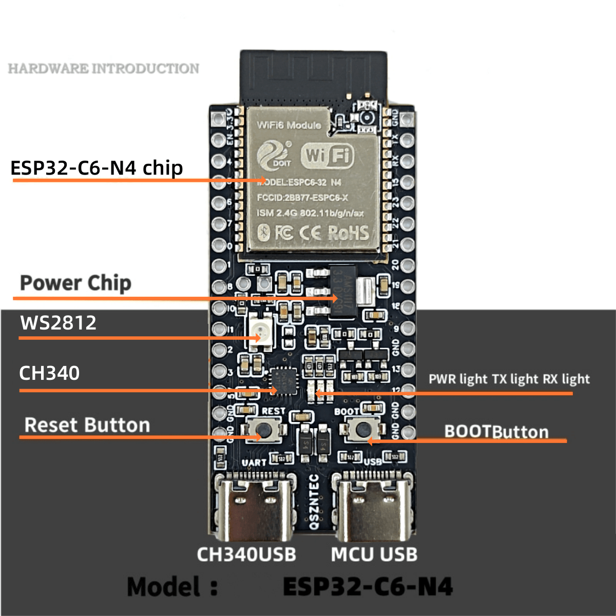 ESP32-C6-DevKitC-1 ESP32-C6 Co - Esp32 Devkit 评论和价格