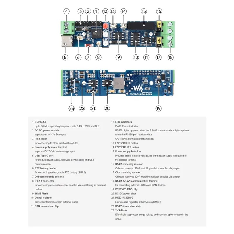 Industrial ESP32-S3 Control Bo - Esp32 评论和价格
